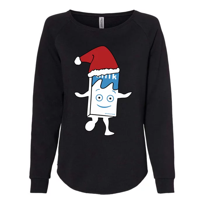 Milk Carton Christmas Womens California Wash Sweatshirt