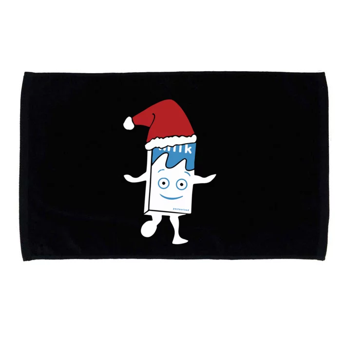 Milk Carton Christmas Microfiber Hand Towel