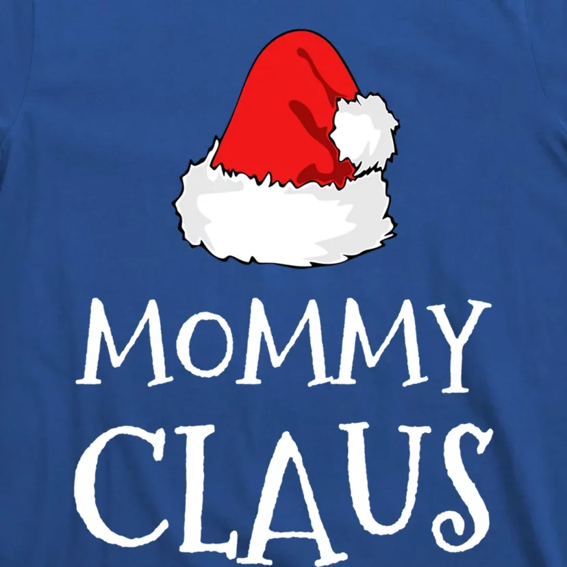 Mommy Claus Christmas Hat Family Pj Group Matching Pajama Gift T-Shirt