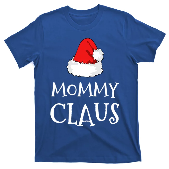 Mommy Claus Christmas Hat Family Pj Group Matching Pajama Gift T-Shirt