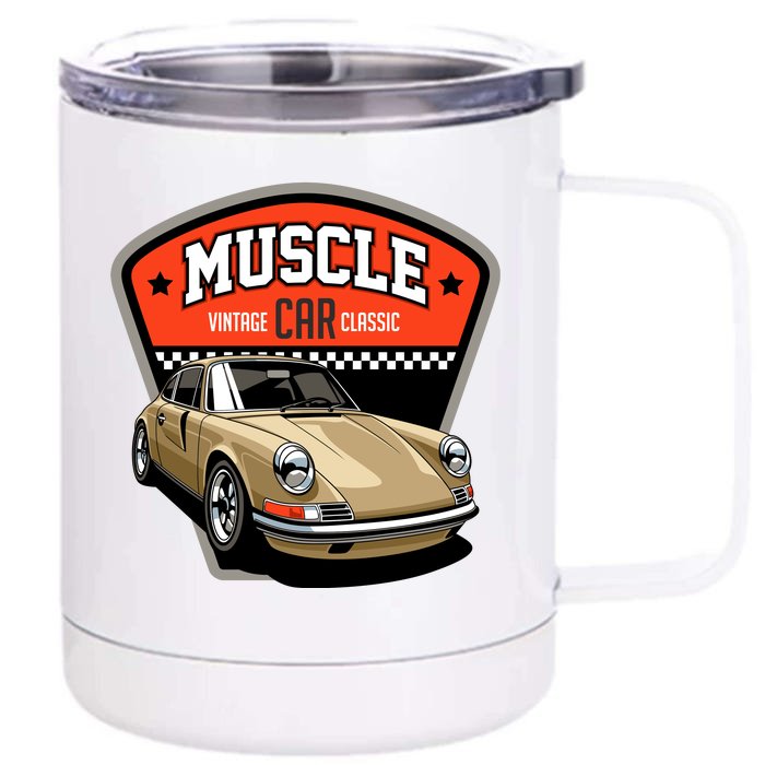 Muscle Car Classic Front & Back 12oz Stainless Steel Tumbler Cup