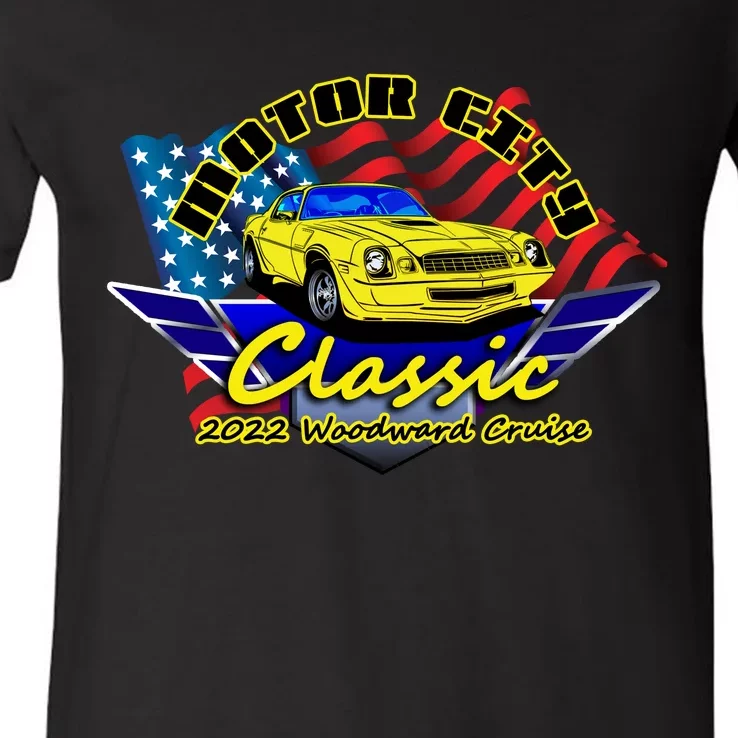 Motor City Cruise V-Neck T-Shirt