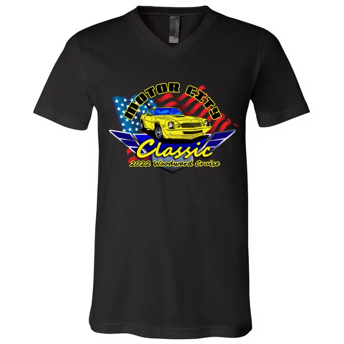 Motor City Cruise V-Neck T-Shirt