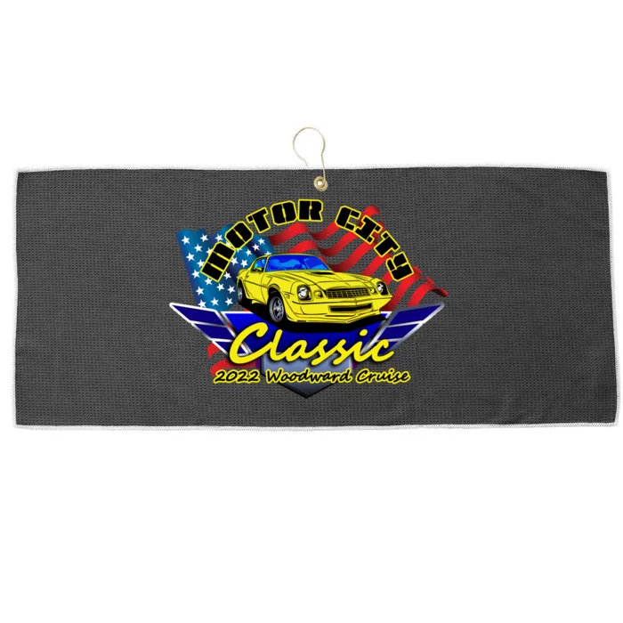 Motor City Cruise Large Microfiber Waffle Golf Towel