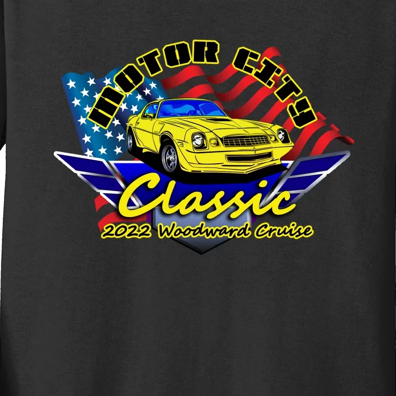 Motor City Cruise Kids Long Sleeve Shirt