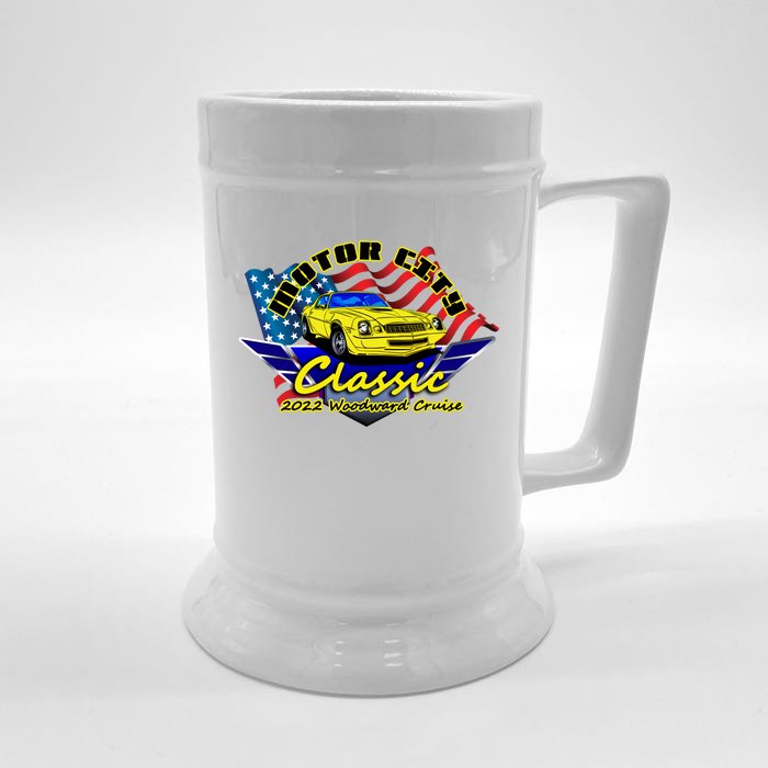 Motor City Cruise Front & Back Beer Stein