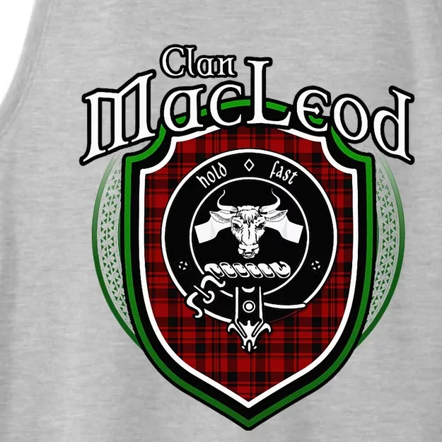 Macleod Clan Crest Scottish Clan Macleod Family Badge Ladies Tri-Blend Wicking Tank