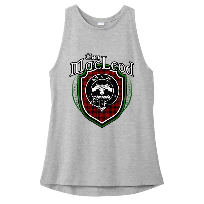 Macleod Clan Crest Scottish Clan Macleod Family Badge Ladies Tri-Blend Wicking Tank