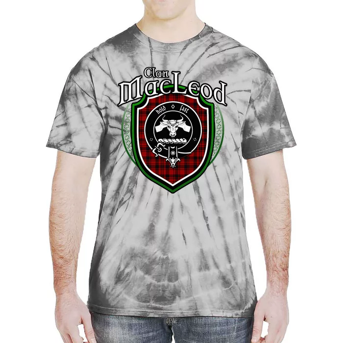 Macleod Clan Crest Scottish Clan Macleod Family Badge Tie-Dye T-Shirt