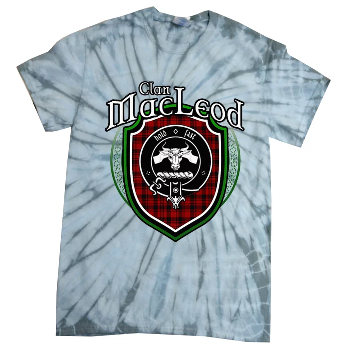 Macleod Clan Crest Scottish Clan Macleod Family Badge Tie-Dye T-Shirt