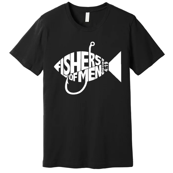 Matching Church Christian Group Bible Verse Fishers Of Men Premium T-Shirt