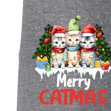 Merry Catmas Christmas Festive Feline Fun Cat Tees Gift Doggie 3-End Fleece Hoodie