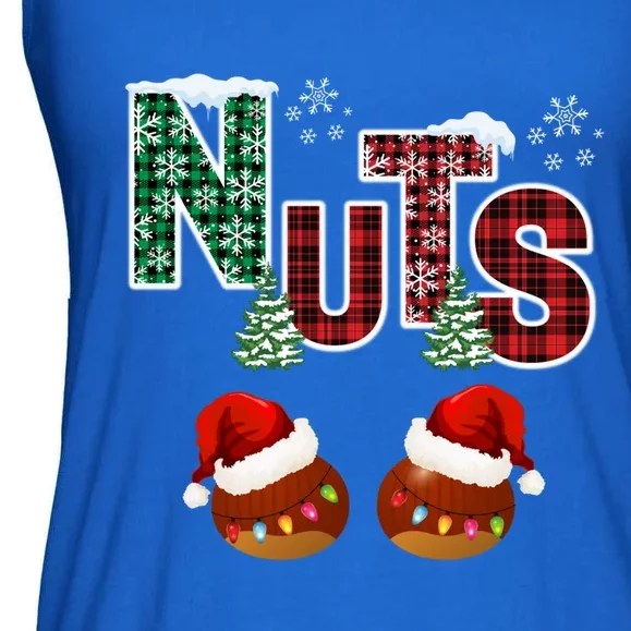 Matching Couples Chest Nuts Funny Christmas PjS Chestnuts Great Gift Ladies Essential Flowy Tank