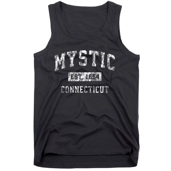 Mystic Connecticut Ct Vintage Established Sports Tank Top