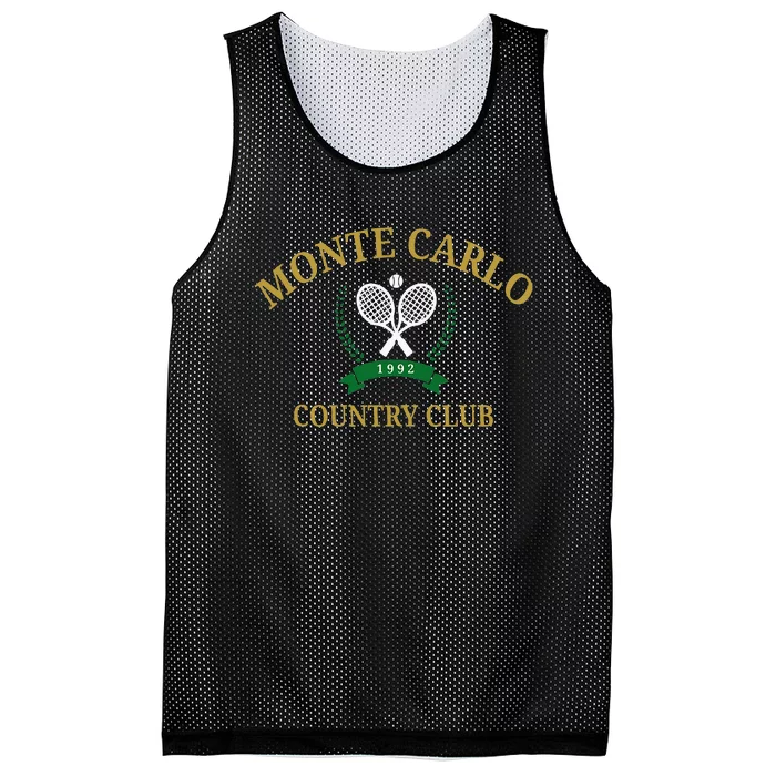 Monte Carlo Country Club Vintage Tennis Aesthetic Mesh Reversible Basketball Jersey Tank