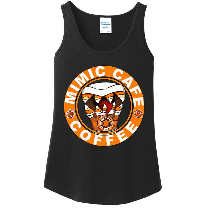 Mimic Cafe Coffee Spicy Pumkin Ladies Essential Tank