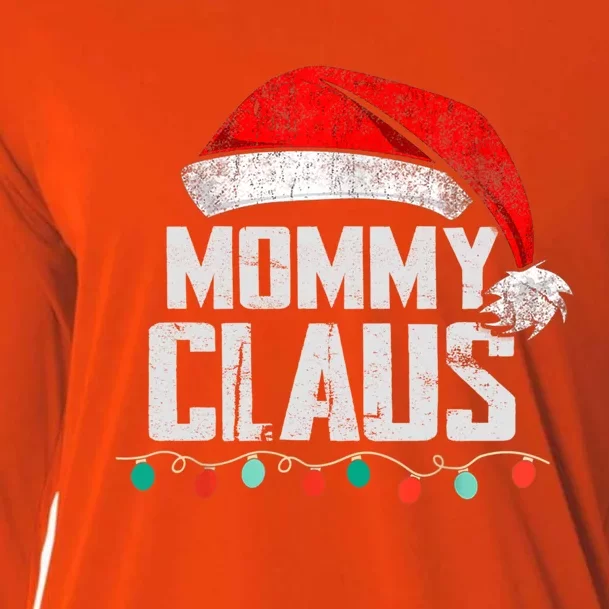 Mommy Claus Christmas Pajama Family Matching Xmas Light Great Gift Cooling Performance Long Sleeve Crew