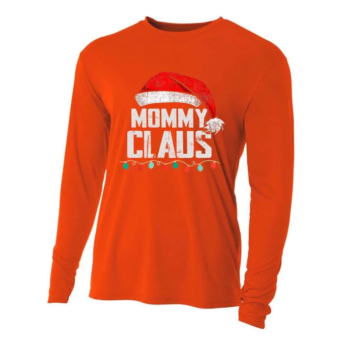 Mommy Claus Christmas Pajama Family Matching Xmas Light Great Gift Cooling Performance Long Sleeve Crew