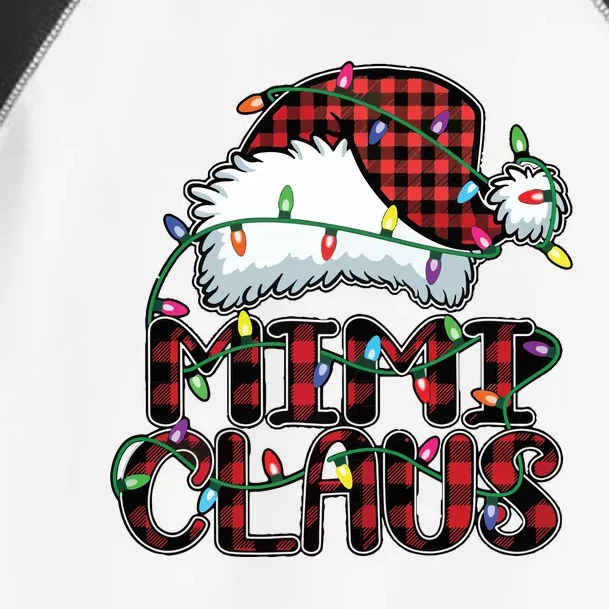 Mimi Claus Christmas Lights Pajama Family Matching Toddler Fine Jersey T-Shirt