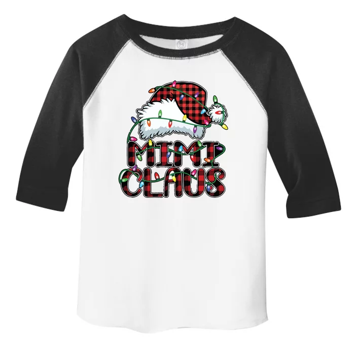 Mimi Claus Christmas Lights Pajama Family Matching Toddler Fine Jersey T-Shirt