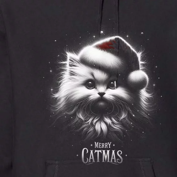 Merry Catmas Cat Lover Funny Christmas Premium Hoodie