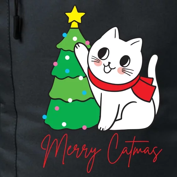 Merry Catmas Cute Christmas Cat Lover Daily Commute Backpack