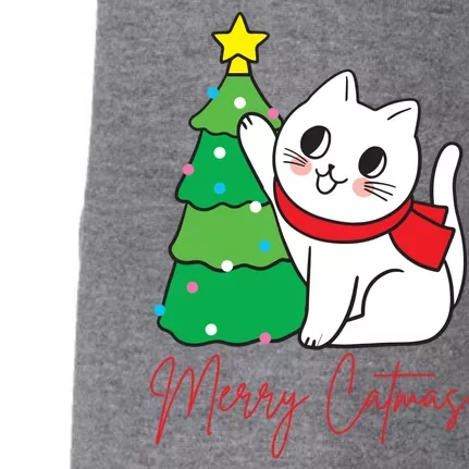 Merry Catmas Cute Christmas Cat Lover Doggie 3-End Fleece Hoodie