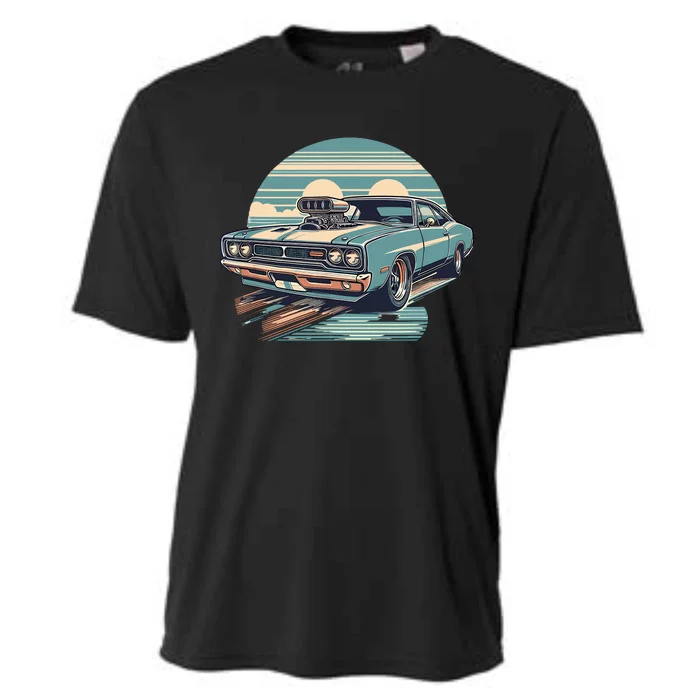 Muscle Car (Classic Vintage Retro Design) Cooling Performance Crew T-Shirt