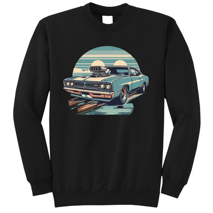 Muscle Car (Classic Vintage Retro Design) Sweatshirt