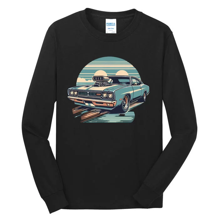 Muscle Car (Classic Vintage Retro Design) Tall Long Sleeve T-Shirt