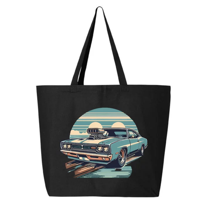 Muscle Car (Classic Vintage Retro Design) 25L Jumbo Tote