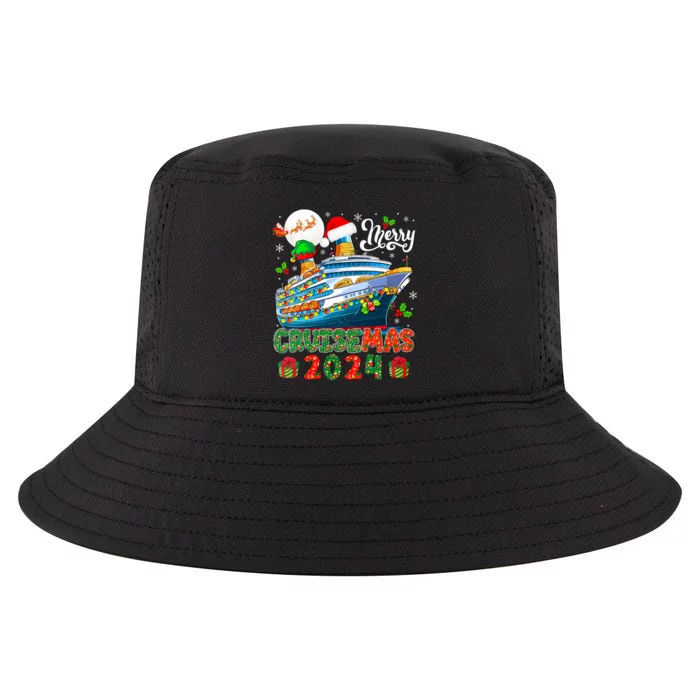 Merry Christmas Cruise 2024 Santa Elf Cruise Ship Lover Vneck Cool Comfort Performance Bucket Hat