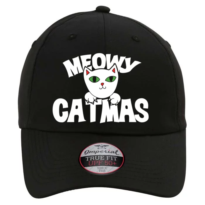 Meowy Catmas Cute Gift Funny Christmas Cats Cute Funny Gift The Original Performance Cap