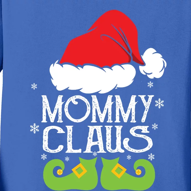 Mommy Claus Christmas Santa Family Matching Pajamas Xmas Great Gift Kids Long Sleeve Shirt