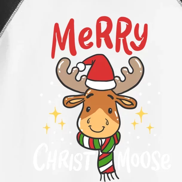 Merry Christmas Christmoose Moose Reindeer Antler Funny Gift Meaningful Gift Toddler Fine Jersey T-Shirt