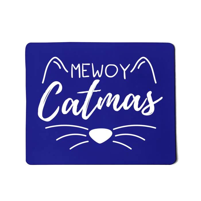 Meowy Catmas Cat Lover Christmas Outfit Funny Pajama Cute Gift Mousepad