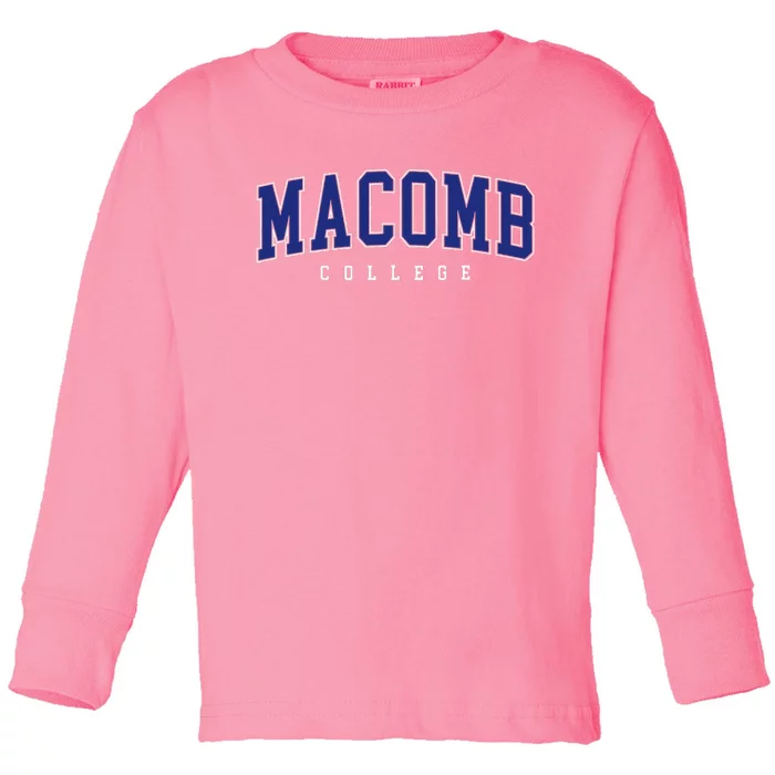 Macomb Community College Toddler Long Sleeve Shirt