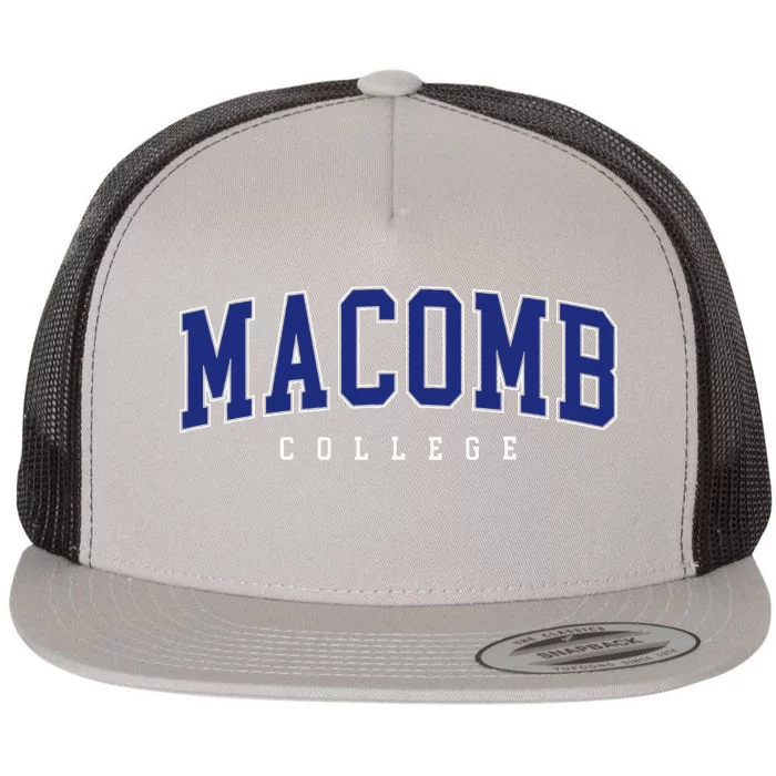 Macomb Community College Flat Bill Trucker Hat