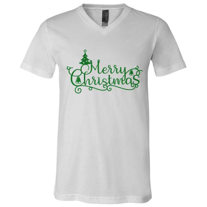 Merry Christmas Cute Gift V-Neck T-Shirt