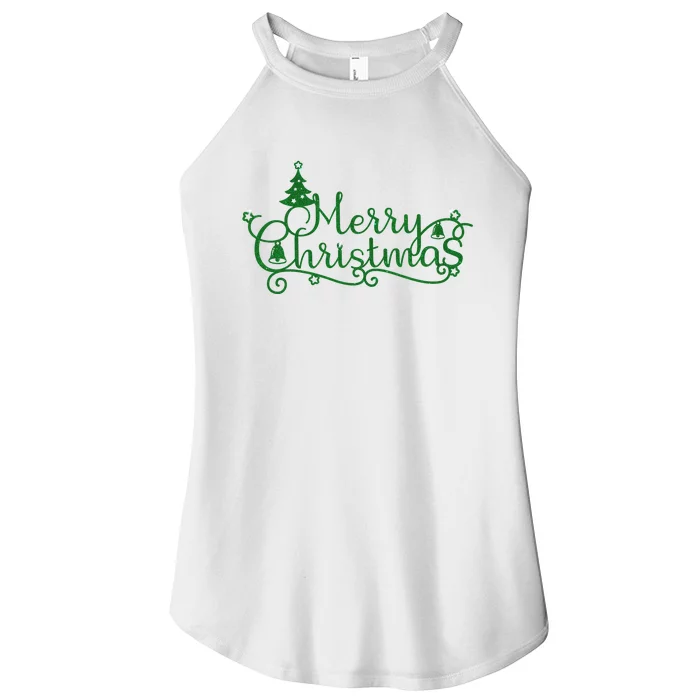 Merry Christmas Cute Gift Women’s Perfect Tri Rocker Tank