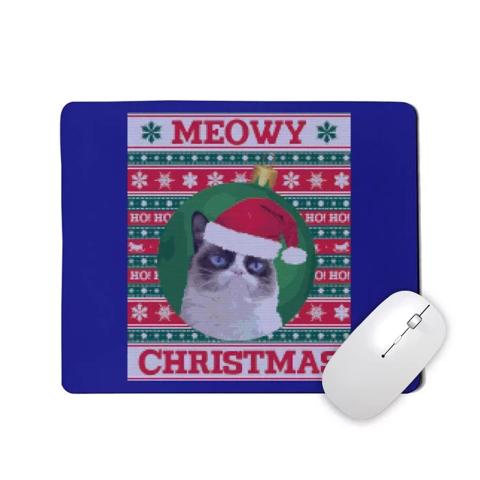 Meowy Christmas Cat Christmas Gift Mousepad