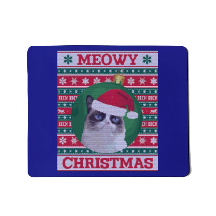 Meowy Christmas Cat Christmas Gift Mousepad