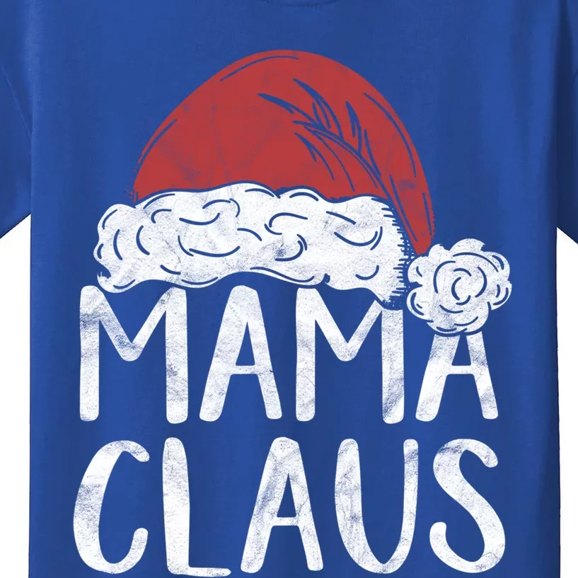 Mama Claus Christmas Costume Gift Santa Matching Family Xmas Gift Kids T-Shirt