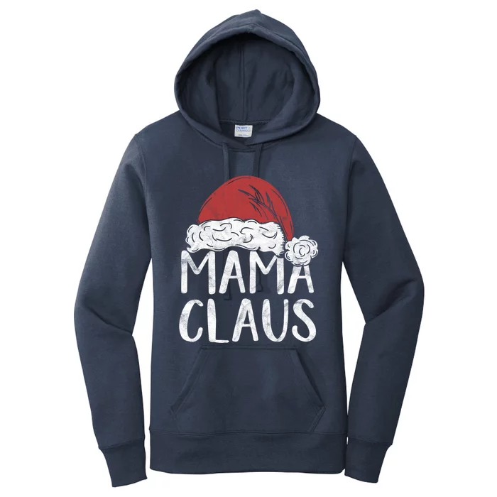 Mama Claus Christmas Costume Gift Santa Matching Family Xmas Gift Women's Pullover Hoodie