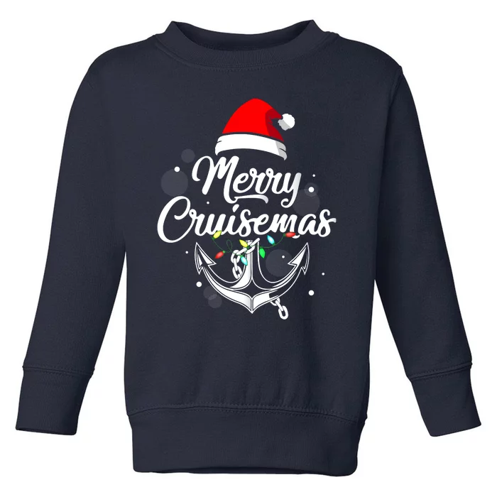 Merry Cruisemas Christmas Cruise Toddler Sweatshirt