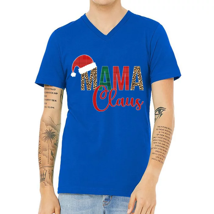 Mama Claus Christmas Family Matching Xmas Party Meaningful Gift V-Neck T-Shirt