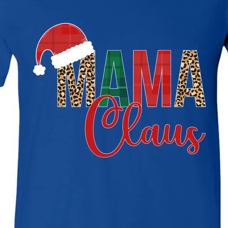 Mama Claus Christmas Family Matching Xmas Party Meaningful Gift V-Neck T-Shirt