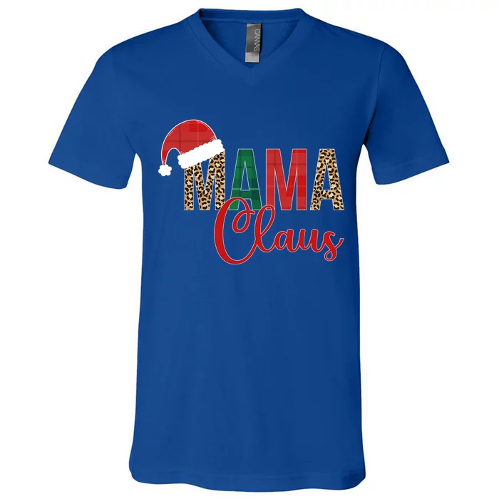 Mama Claus Christmas Family Matching Xmas Party Meaningful Gift V-Neck T-Shirt