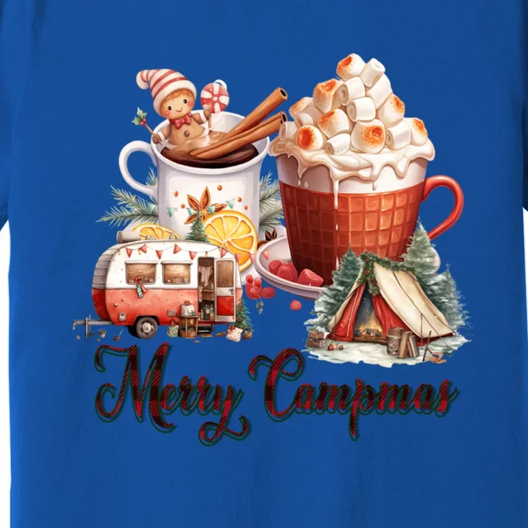 Merry Campmas Christmas Funny Camping Meaningful Gift Premium T-Shirt