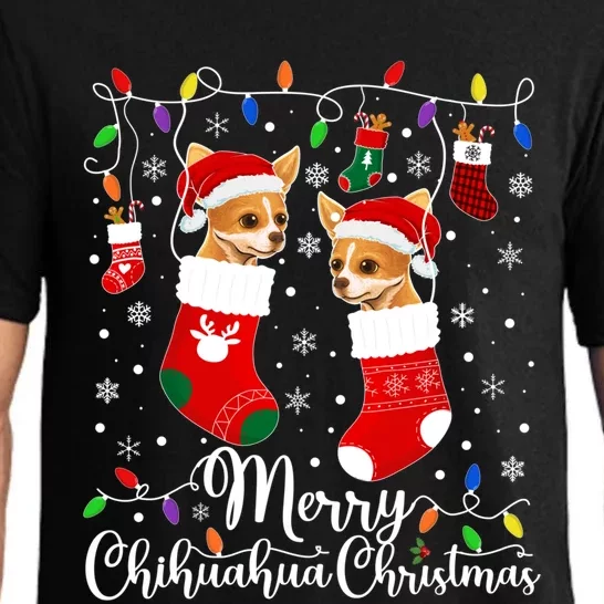 Merry Chihuahua Christmas Chihuahua Xmas Party Cute Gift Pajama Set